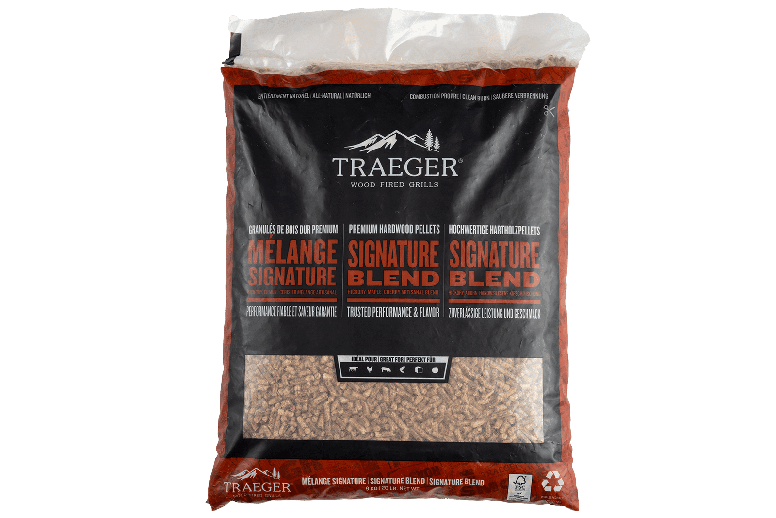 Traeger signature blend pellets