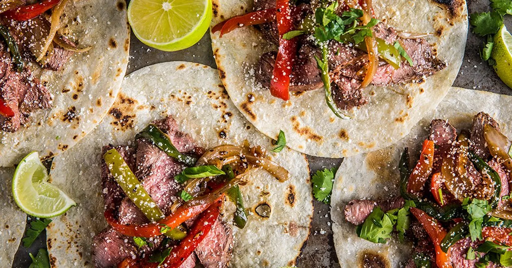 Flat Iron Steak Fajitas