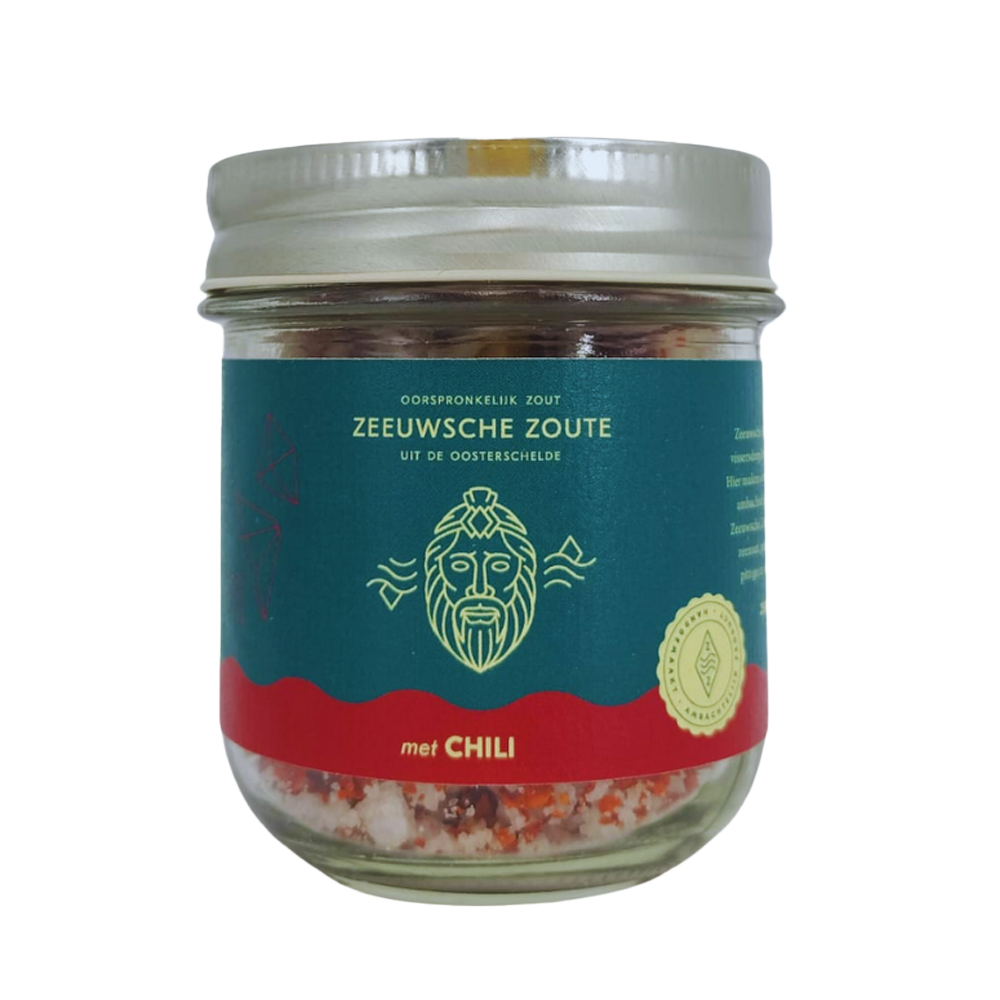 Zeeuwsche Zoute zout met chili