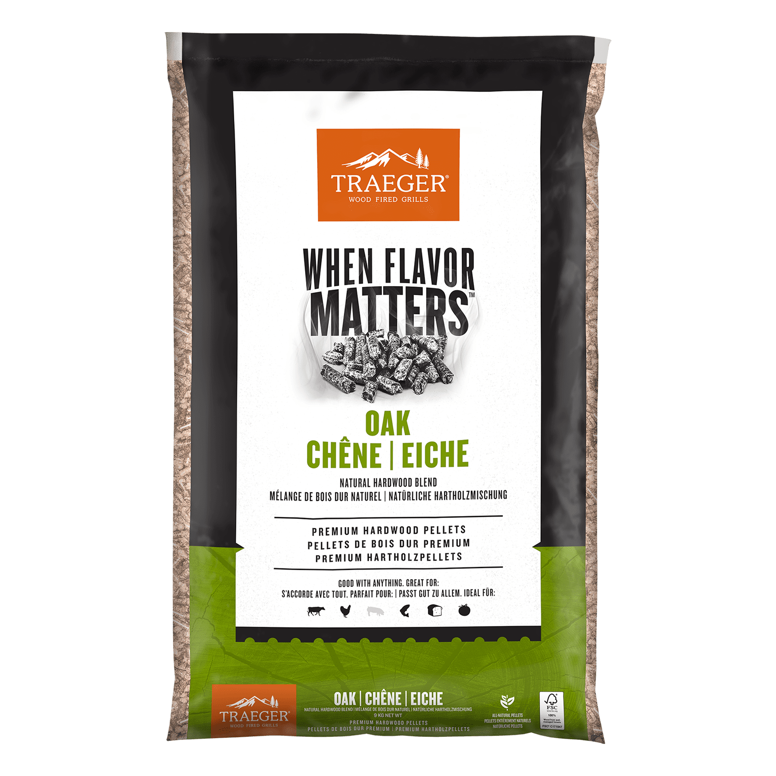 Traeger eiken BBQ hout pellets