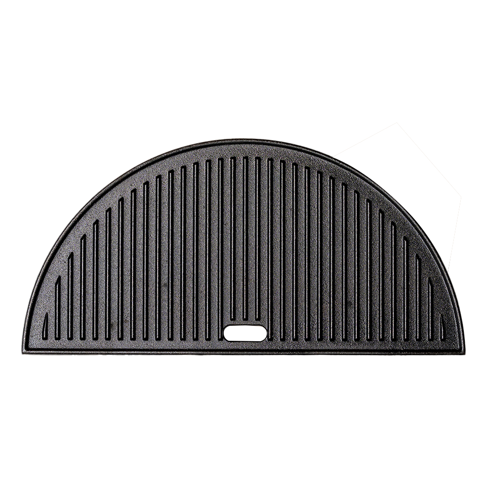Bestcharcoal halvemaanvormige gietijzeren schijf – griddle – Large