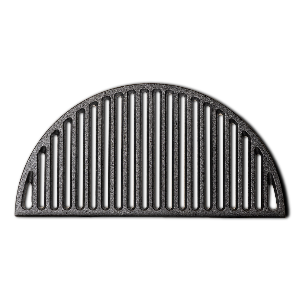 Bestcharcoal halvemaanvormige gietijzeren schijf – grid – Large