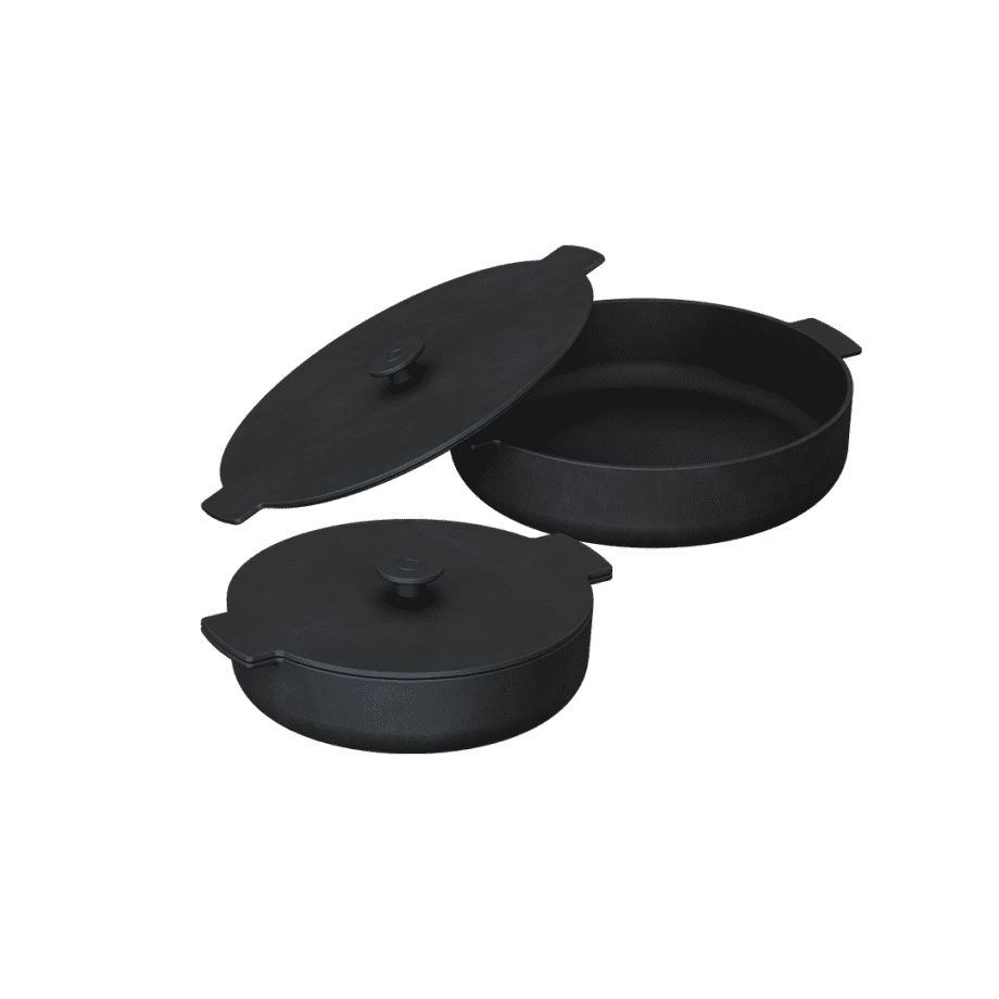 OFYR gietijzeren braadpannenset 21-26