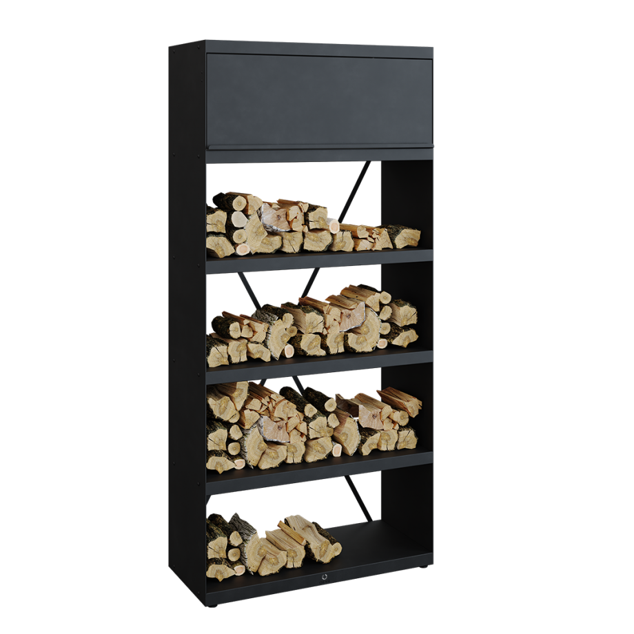 OFYR Wood Storage Black 100