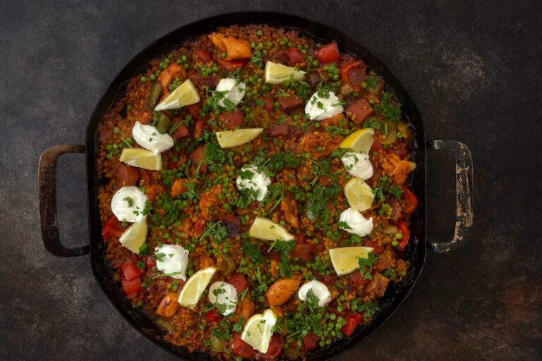 Paella van de kamado bbq