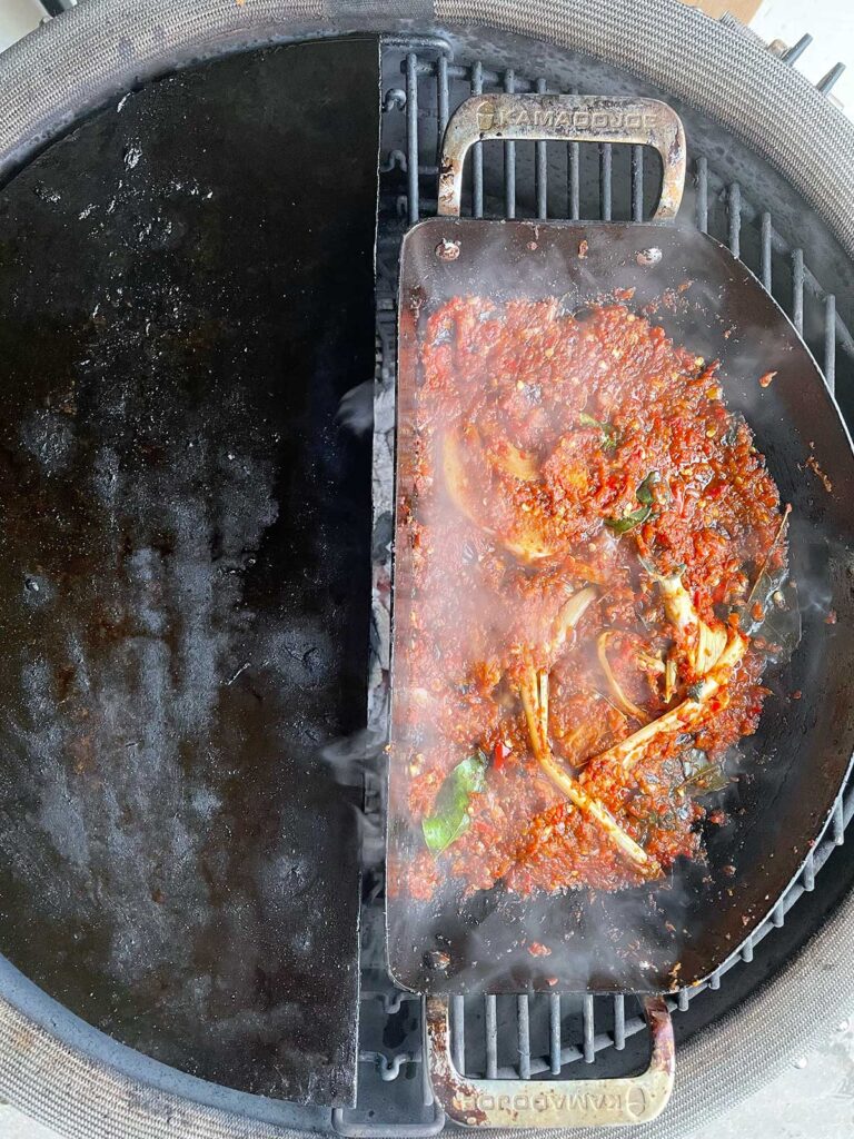Sambal bbq sambal badjak van de kamado