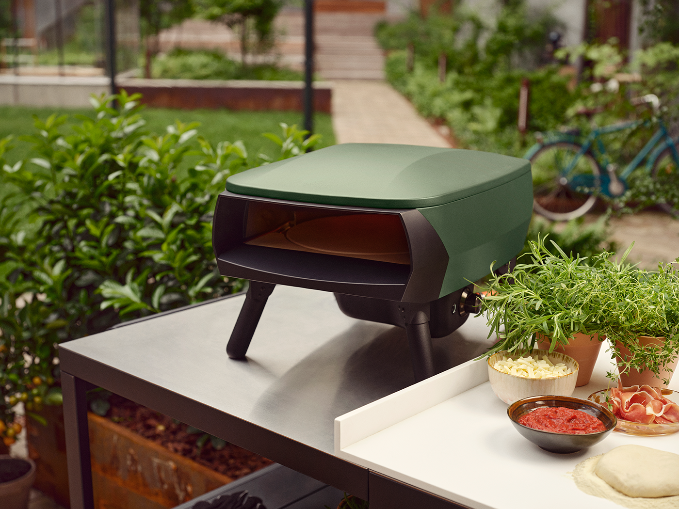 Witt Piccolo Rotante 13 inch pizza oven gasgestookt