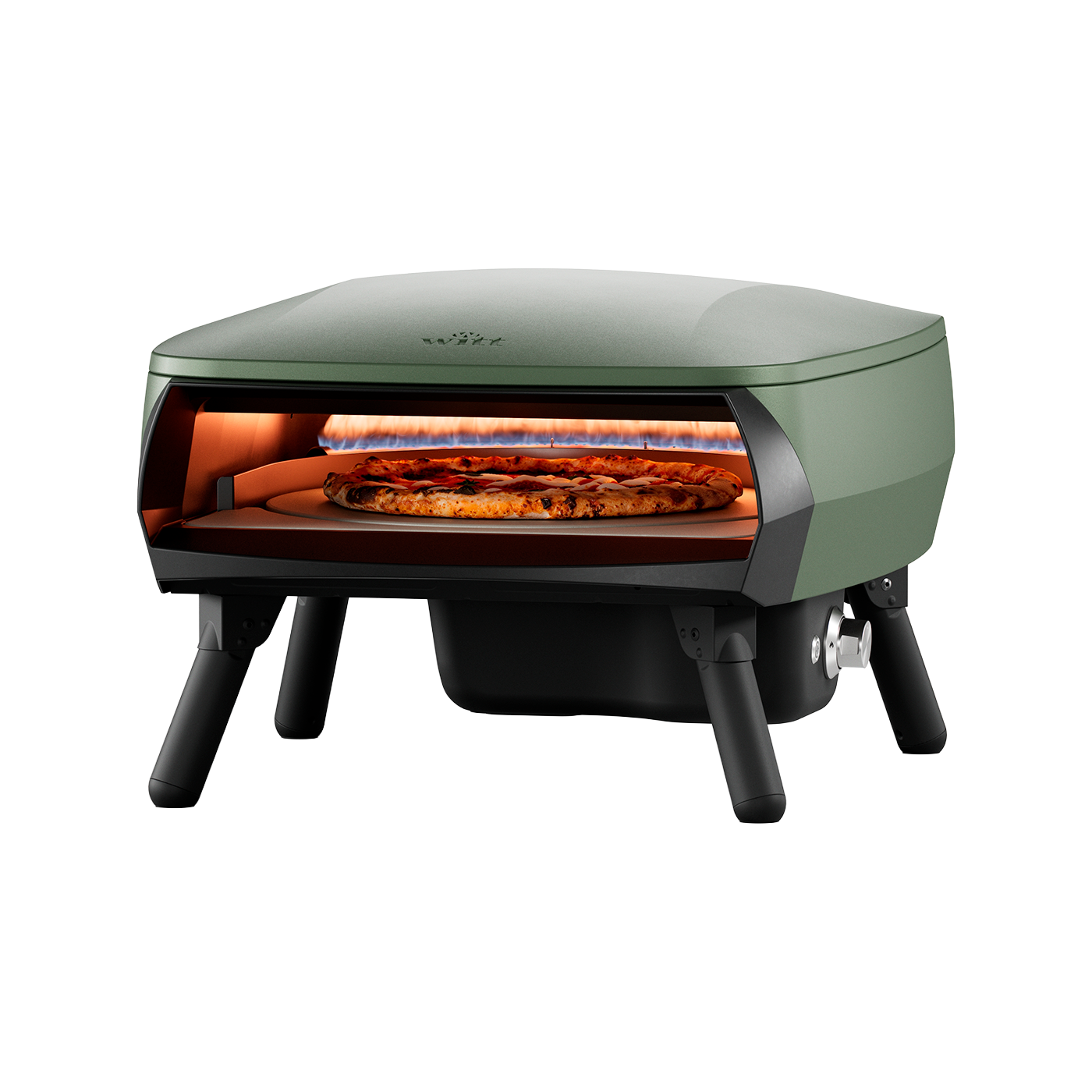 Witt Piccolo Rotante 16 inch pizza oven op gas