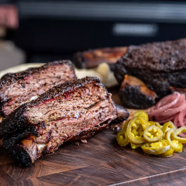 Short ribs van de BBQ