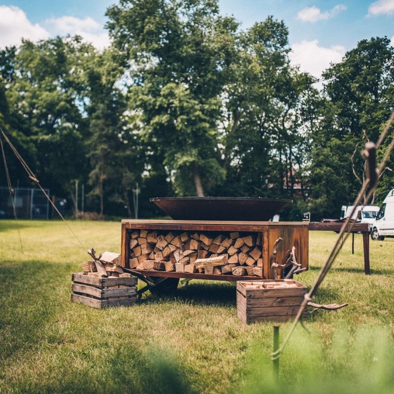 OFYR XL cortenstaal vuurschaal bbq