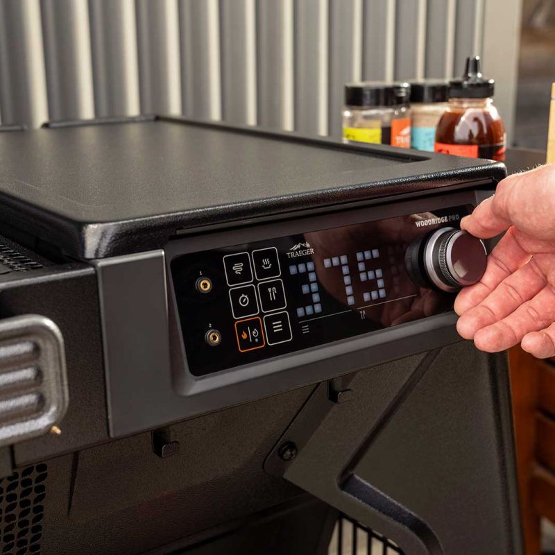 Traeger Woodridge Pro temperatuur instellen