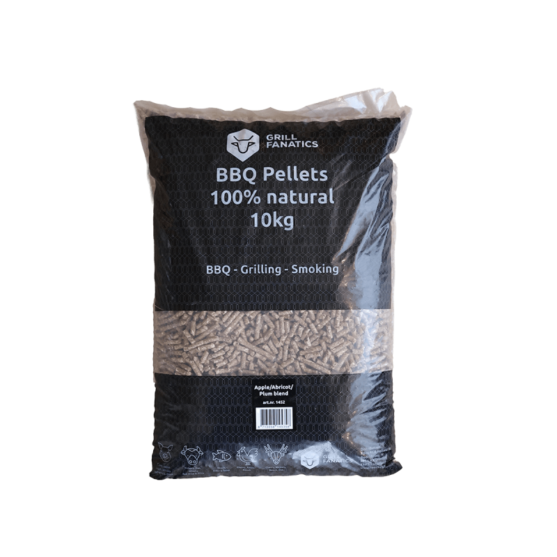 Grill Fanatics pellets appel pruim abrikoos