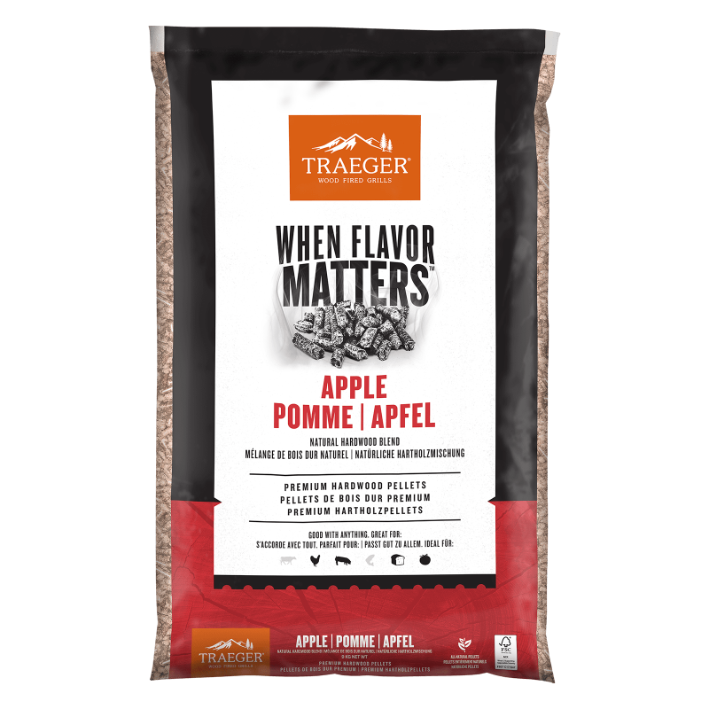 Traeger appel BBQ hout pellets