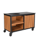 Fraaii Kamado buitenkeuken bamboe teak oil rhombus storage