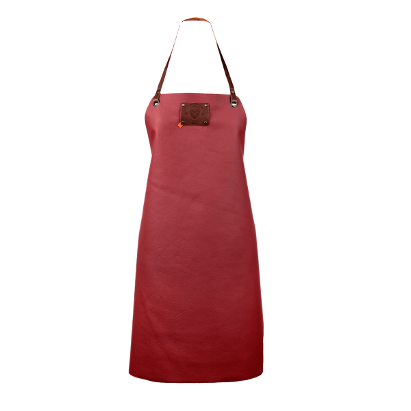 Xapron leren schort dames met naam