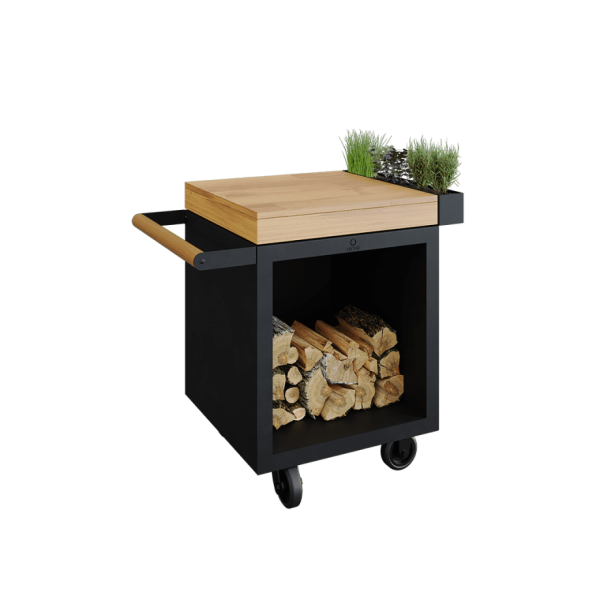 OFYR mise en place table black 65 PRO teak hout