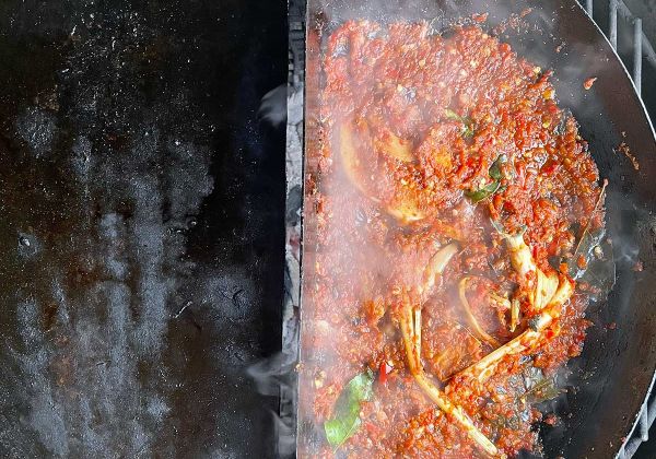 Sambal bbq sambal badjak van de kamado