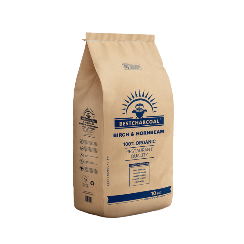 Bestcharcoal berk en haagbeuk houtskool – 10KG