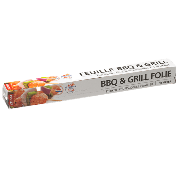 Protex extra dik BBQ aluminiumfolie 30 meter