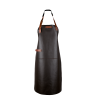Xapron Dallas leren BBQ schort – nekband