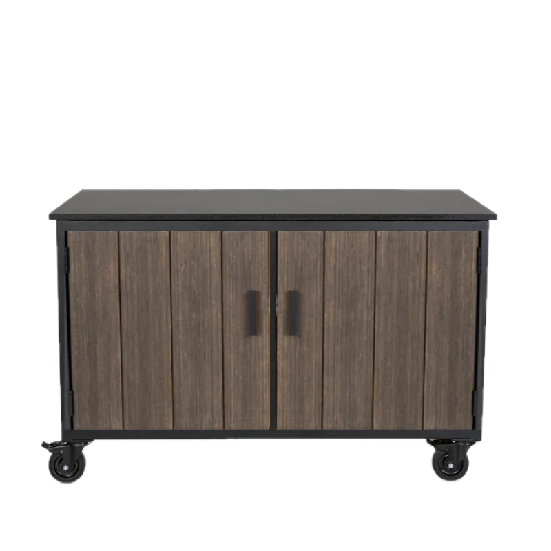 Fraaii mise en place tafel bamboe graphite storage