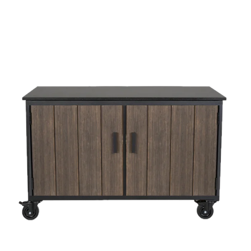 Fraaii mise en place tafel bamboe graphite storage