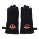 The Windmill set van 2 lederen BBQ handschoenen