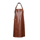Xapron New York leren BBQ schort met nekband