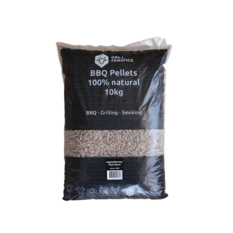Grill Fanatics pellets appel pruim abrikoos