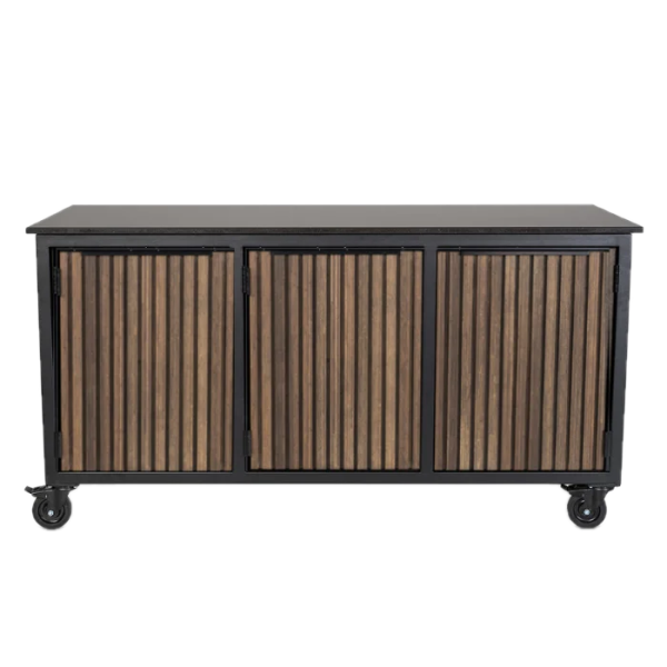 Fraaii mise en place tafel bamboe graphite rhombus inferno