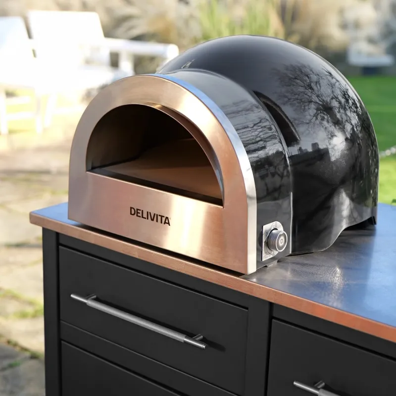 Dellivita pizzaoven dual fual houtgestookt gasgestookt