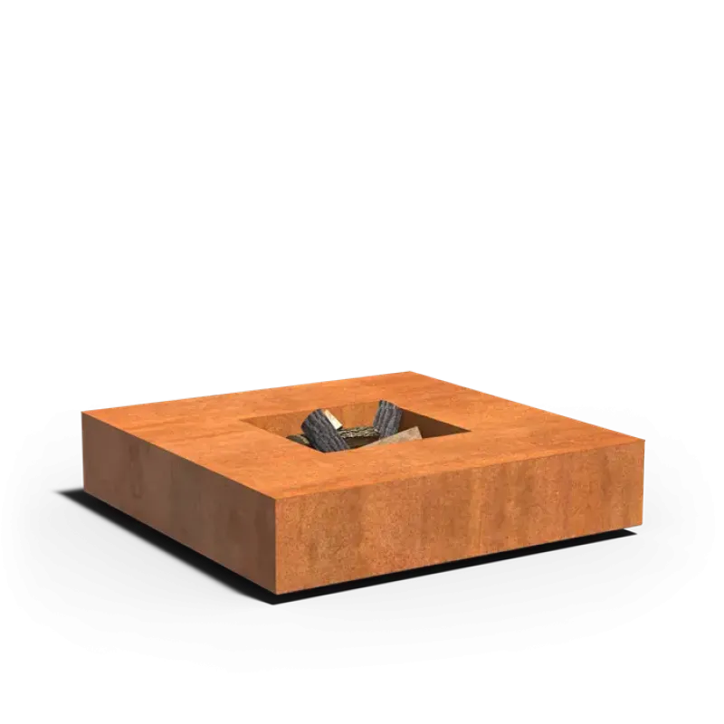 Adezz Quad vuurtafel cortenstaal