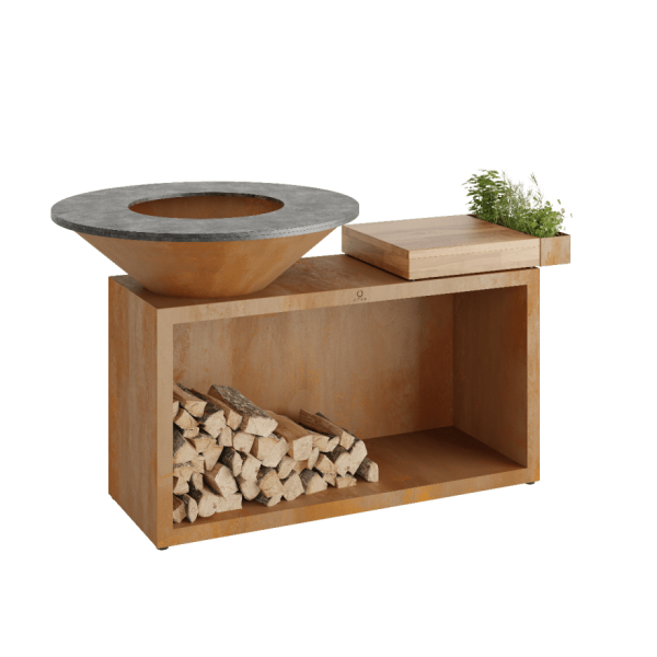 OFYR island corten 100 teak hout