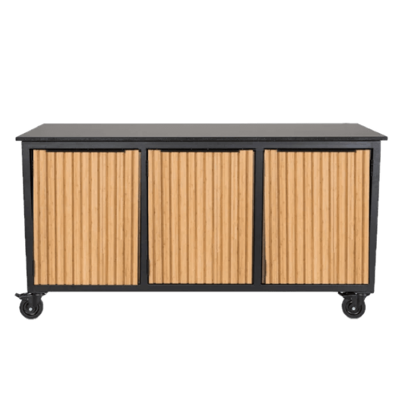 Fraaii mise en place tafel bamboe naturel rhombus inferno