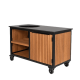 Fraaii Kamado buitenkeuken bamboe teak oil rhombus storage