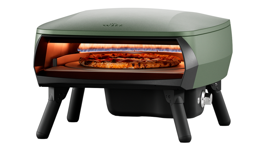 De unieke, draaiende pizzasteen zorgt voor een perfecte, gelijkmatige garing van je pizza. Geen gedraai meer &ndash; w&eacute;l een krokante korst van 360&deg;.