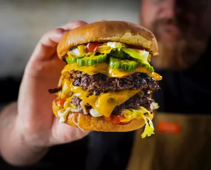 Smash burger recept