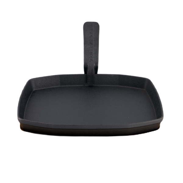The Bastard sizzling plate & holder cast iron