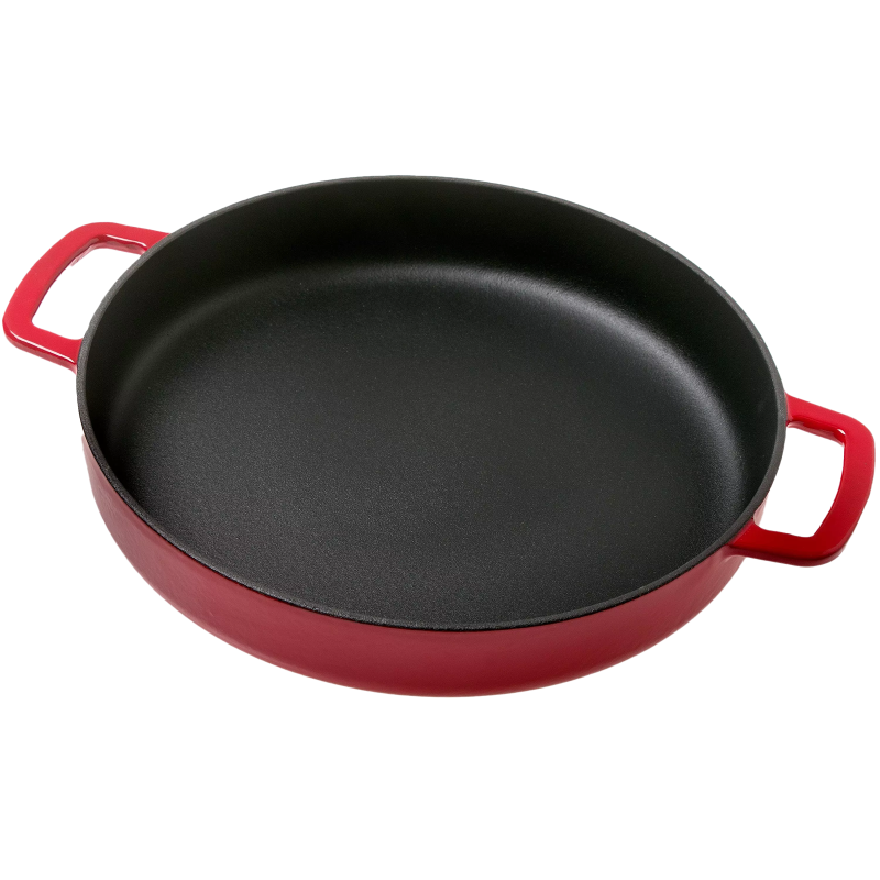 Combekk koekenpan dubbele handgreep 24 cm, rood