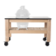 Fraaii BBQ buitenkeuken eiken robuust granieten werkblad
