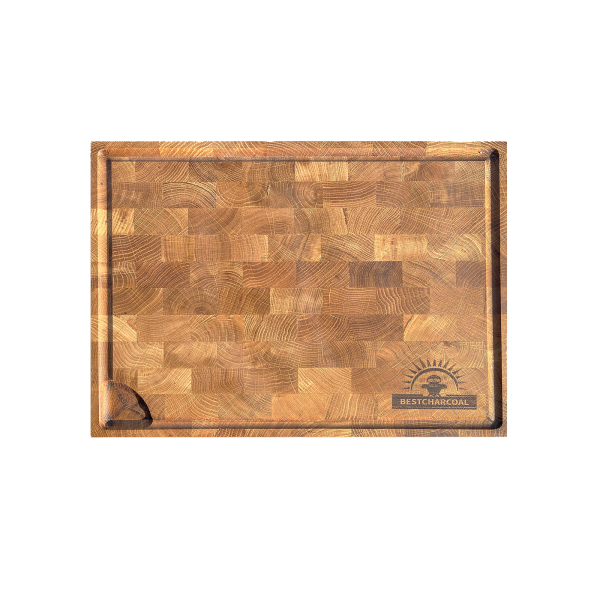Bestcharcoal eiken houten snijplank – 40 x 30 x 4 cm