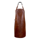 Xapron leren BBQ schort caiman met nekband