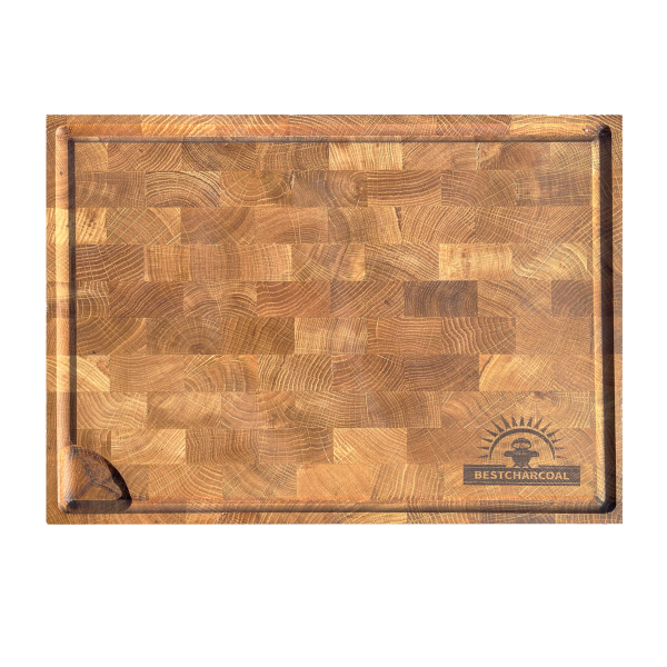 Bestcharcoal eiken houten snijplank 60 x 40 cm