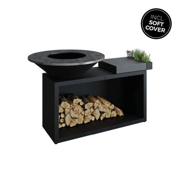 OFYR island black 100 donker grijs keramiek