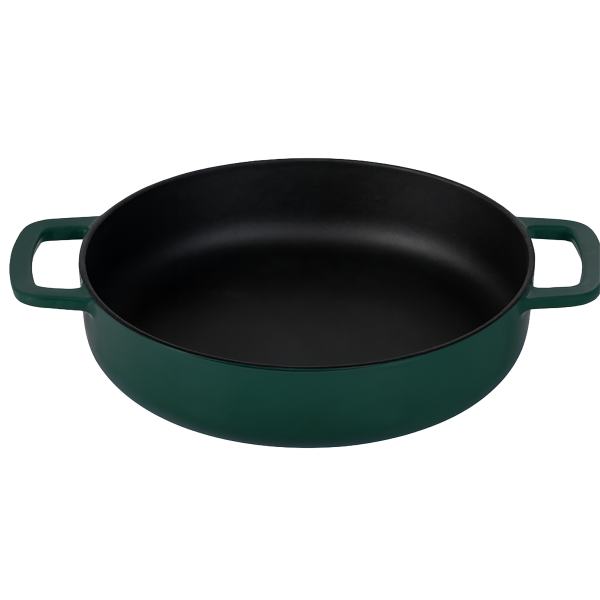 COMBEKK skillet 24 cm geëmailleerd gerecycled gietijzer Holly green