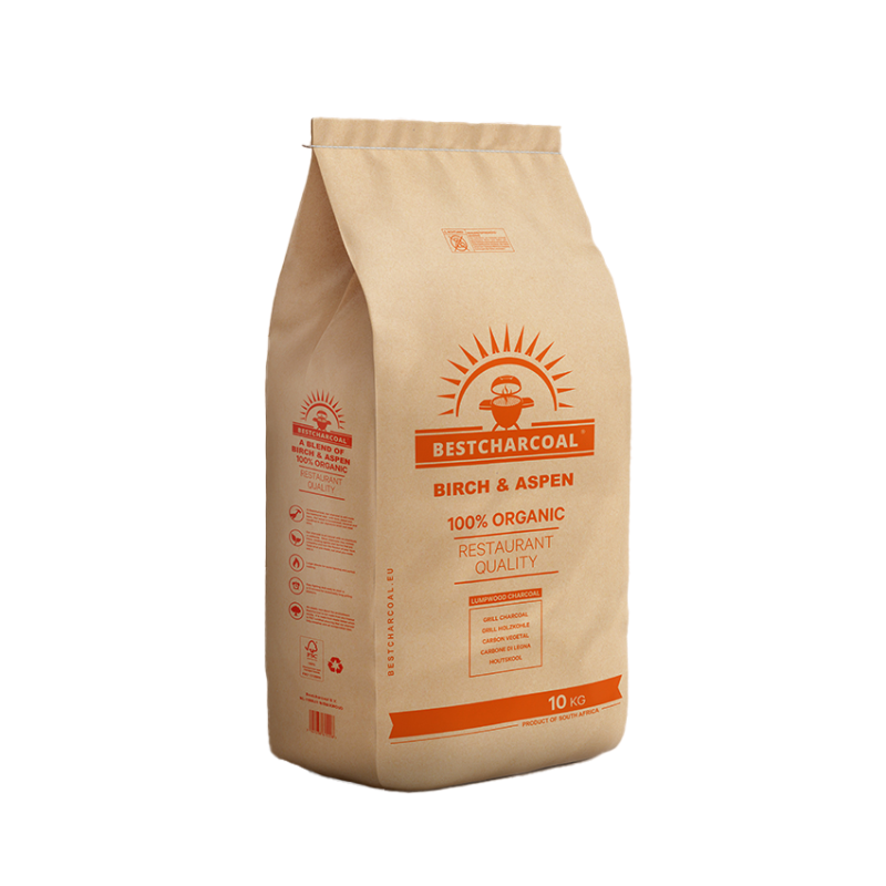 Bestcharcoal berk en esp houtskool – 10KG