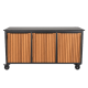Fraaii mise en place tafel bamboe teak oil rhombus inferno
