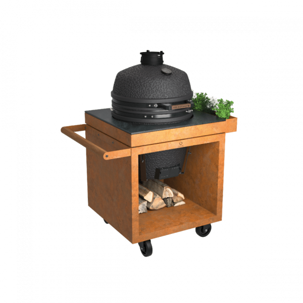 OFYR Kamado Table Corten 75 PRO+ Corten Ceramic Dark