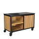 Fraaii Kamado buitenkeuken bamboe naturel rhombus storage