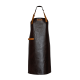 Xapron New York leren BBQ schort met nekband